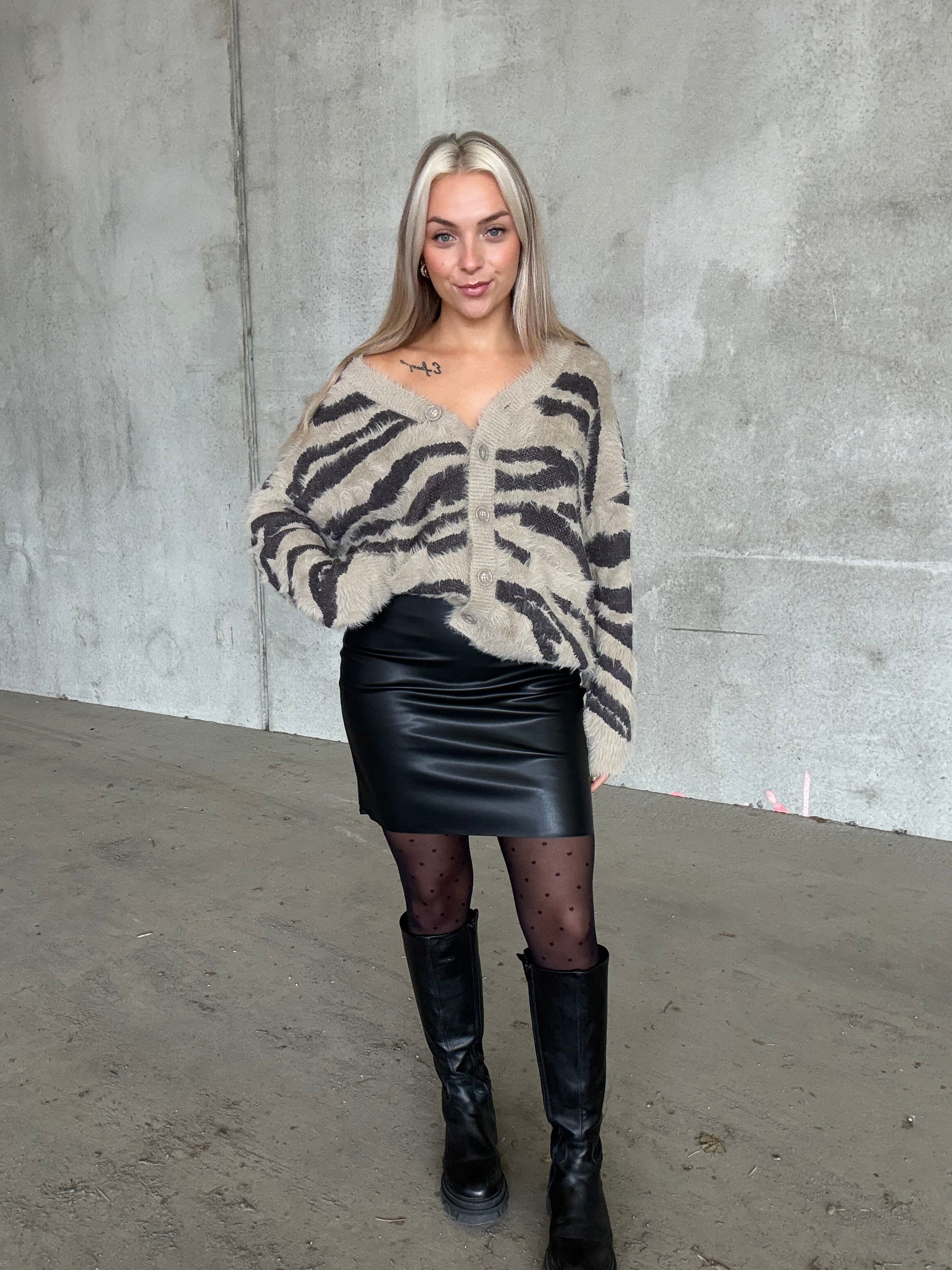 NMFLYNN Knit Cardigan - Aluminum